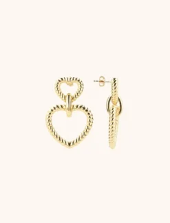 Classic Oorbellen Hart Twist Pendant M