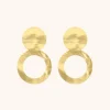 Classic Oorbellen Open Rond Hammerd Xl
