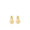 Cream Oorbellen Jacky Globe Double Stones S