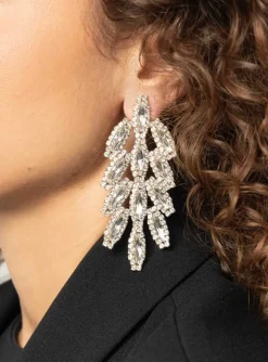Fieve Oorbellen Marquise Waterval L Kristal