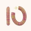 Fuchsia Lime Oorbellen Creool Amara L