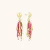 Fuchsia Lime Oorbellen Fantasy Tassle M