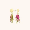 Fuchsia Lime Oorbellen Fantasy Tassle S