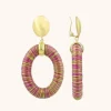 Fuchsia Lime Oorbellen Faye Ovaal L Clip