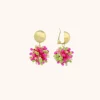 Fuchsia Lime Oorbellen Jacky Globe S Ds Clip
