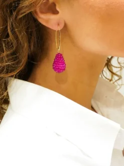 Fuchsia Oorbellen Amy Glassberry Cone Xs
