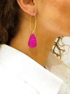 Fuchsia Oorbellen Amy Glassberry Cone S