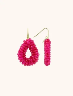 Fuchsia Oorbellen Anne Druppel S Marquis