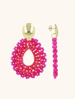 Fuchsia Oorbellen Vos Druppel L