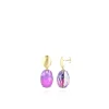 Fuchsia Roze Oorbellen Romijn Quartz M
