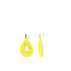 Gele Oorbellen Babs Open Drop S