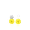 Gele Oorbellen Louise Glassberry Globe L Dubbel Tonal