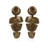 Gouden Glitter Oorbellen Stella Triple Ornament
