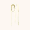 Gouden Oorbellen Lariat