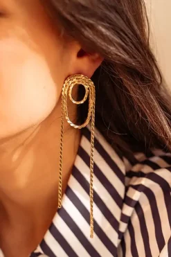 Gouden Oorbellen Lariat