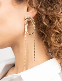 Gouden Oorbellen Lariat