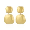 Gouden Oorbellen Lyra Statement Double