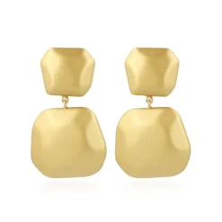 Gouden Oorbellen Lyra Statement Double