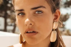 Gouden Oorbellen Lyra Statement Double