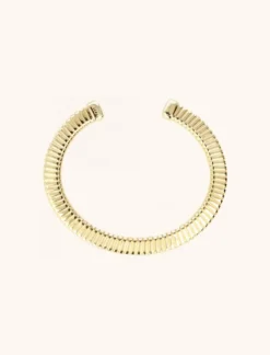 Goudkleurige Armband Bangle Striped Mile