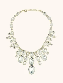 Goudkleurige Kristal Ketting Jane