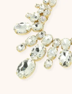 Goudkleurige Kristal Ketting Jane