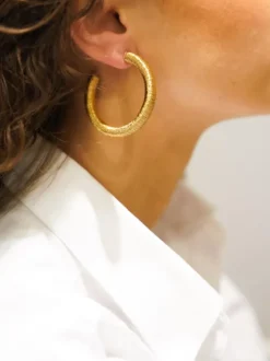 Goudkleurige Oorbellen Chloe Creole L