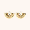 Goudkleurige Oorbellen Drop Shape Joella