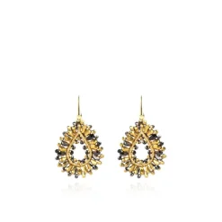 Goudkleurige Oorbellen Robin Silk Drop S