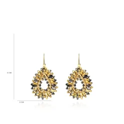 Goudkleurige Oorbellen Robin Silk Drop S