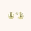Goudkleurige Oorbellen Thick Drop M