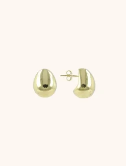 Goudkleurige Oorbellen Thick Drop M