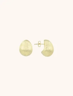 Goudkleurige Oorbellen Thick Drop M