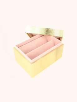 Goudkleurige Sieradenbox 7 Paar - S