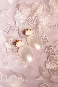 Holo Oorbellen Angie Ovaal Strass