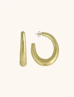 Houten Oorbellen Creool Deluxe M