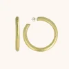 Houten Oorbellen Creool Rond Xl