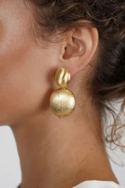 Houten Oorbellen Egg M