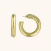 Houten Oorbellen Wiep Creool L