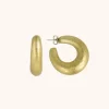 Houten Oorbellen Wiep Creool Thick S