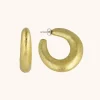 Houten Oorbellen Wiep Creool Thick L