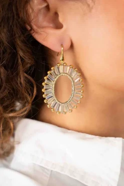 Ivoor Oorbellen Naomi Ovaal Flat S
