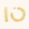 Ivory Oorbellen Sequin Creole L