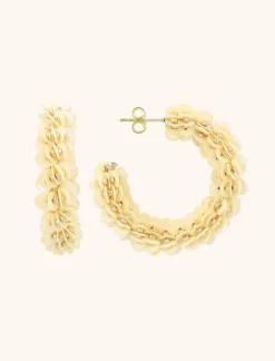 Ivory Oorbellen Sequin Creole L