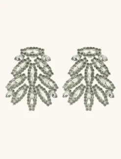 Jonne Oorbellen Marquise Sparkle L Zwarte Diamant