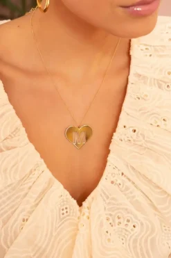Ketting Initial Pendant Hart Goud