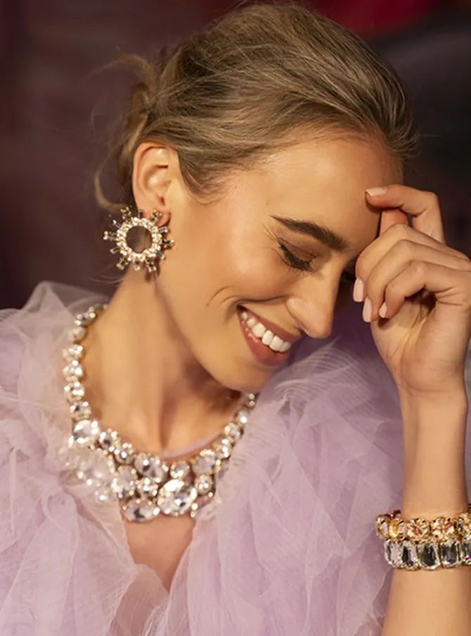 Ketting Octagon Diamant Limited Kristal
