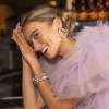 Kristalkleurige Strass Oorbellen Hally S