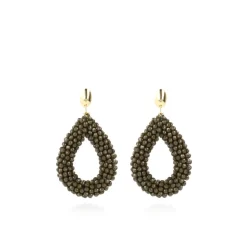 Leger Groene Oorbellen Berry Drop L