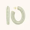 Licht Mint Oorbellen Creool Amara L